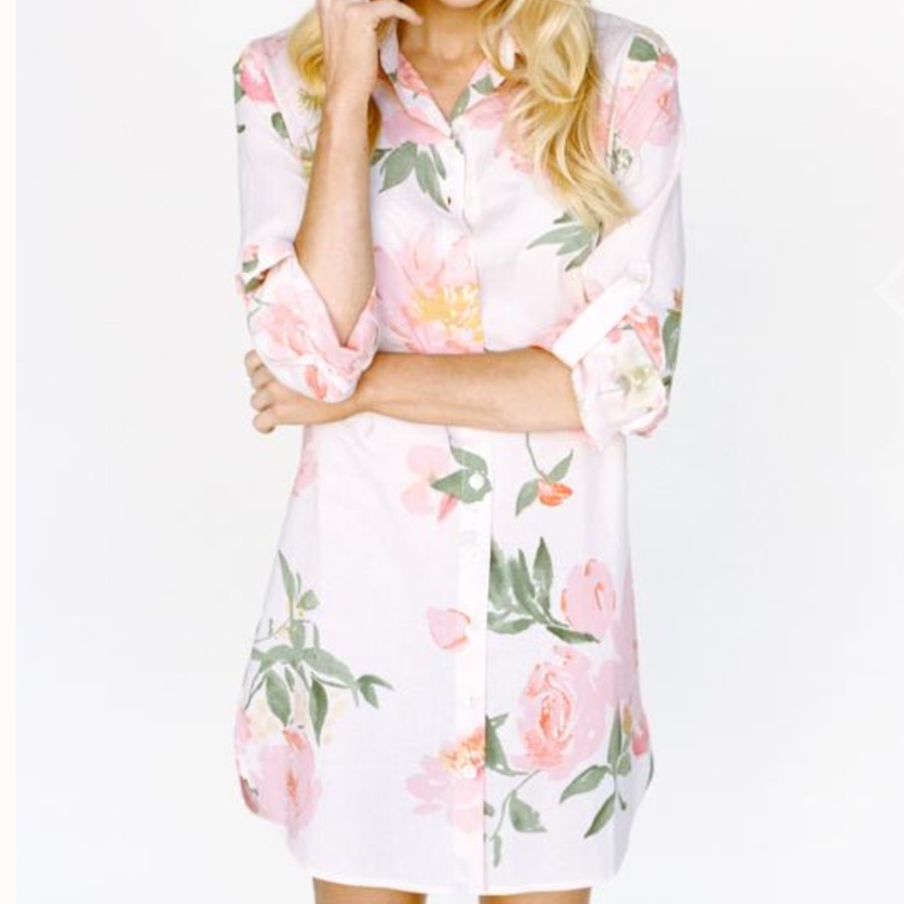 Plum Pretty Sugar Floral Sleep Shirt